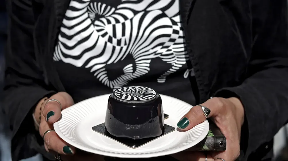 Vasarely Optika op-art koronggal